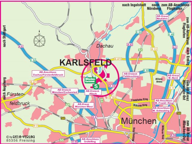 Auto - Gemeinde Karlsfeld im Landkreis Dachau