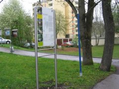 Grossansicht in neuem Fenster: Tafel des Vereins Dachauer Moos e.V. über Würm und Würmkanal Grossansicht in neuem Fenster: Tafel des Vereins Dachauer Moos e.V. über Würm und Würmkanal