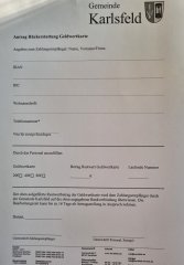 Rückerstattung Geldwertkarte