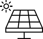 Piktogramm PV-Anlage