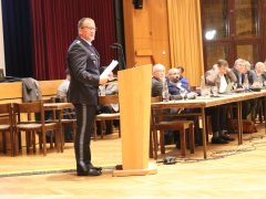 Bürgerversammlung 2025: Stefan Kolbes letzte Bürgerversammlung_Stefan Wallner Polizist