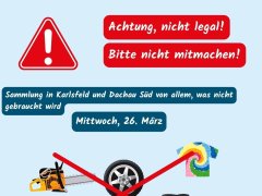 Illegale Straßensammler in Karlsfeld unterwegs Illegale Straßensammler in Karlsfeld unterwegs